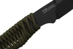 ANV Knives P100 Sleipner Cerakote, Olive Paracord, P100-039, Black Kydex Sheath, Cuchillo De Cuello -Tienda De Cuchillos ANVP100 039 05 anv