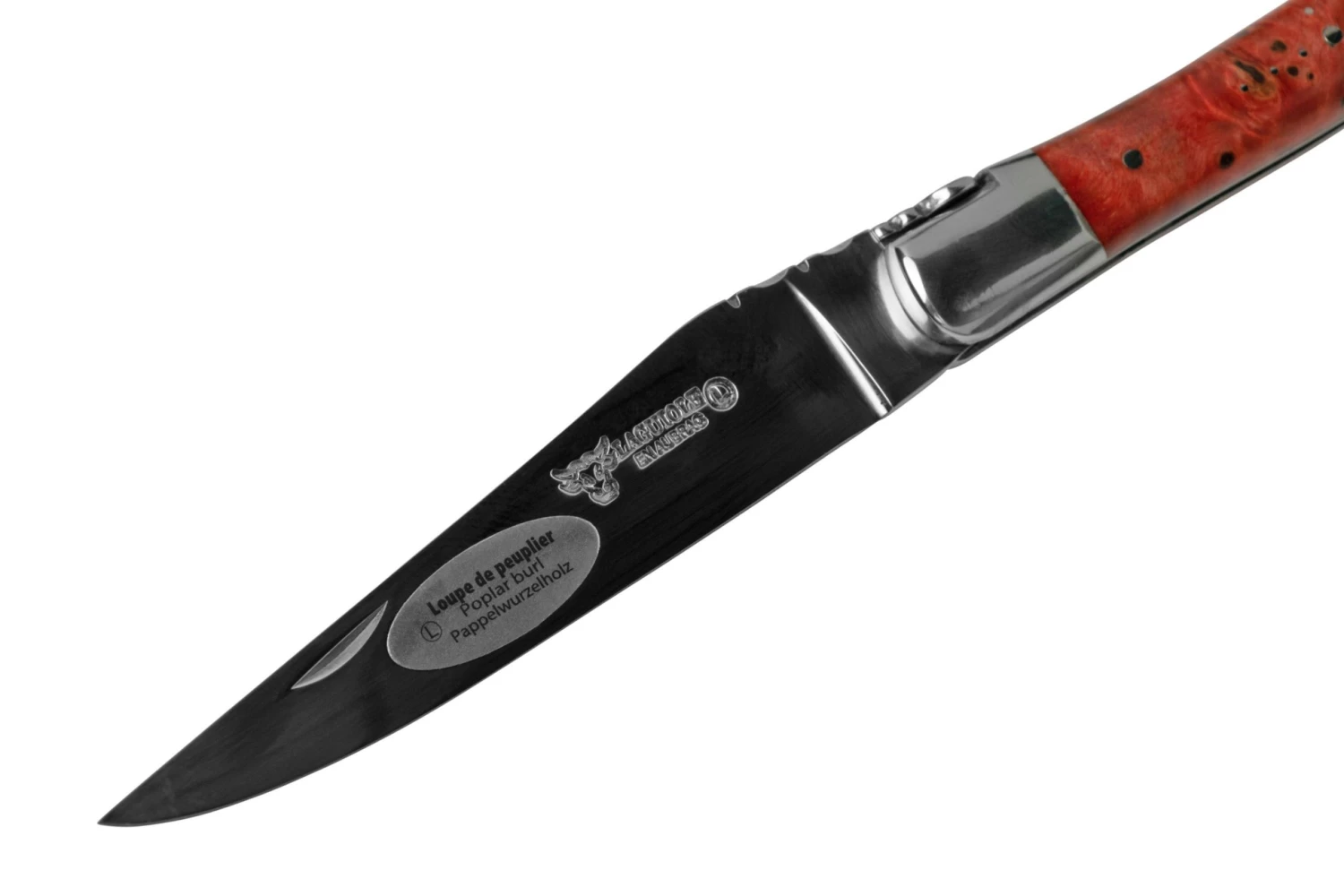 Laguiole En Aubrac 12cm Navaja Laguiole álamo Rojo Burl Brillante S/st 3 Laguiole En Aubrac 12cm Navaja Laguiole álamo Rojo Burl Brillante S/st - Imagen 3