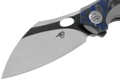 Bestech Nogard BT2105A Titanium, Blue Marble Fibra De Carbono Navaja, Kombou Design -Tienda De Cuchillos BHBT2105A 03 bestech