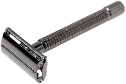 Böker Safety Razor Butterfly L Gunmetal Grey 04BO218 Maquinilla De Afeitar Clásica, Gris