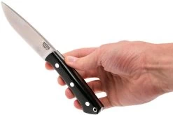 Bark River Fox River CPM 3V, Black Canvas Micarta, No Loop -Tienda De Cuchillos BRK01 123BRKC LR 06 bark river brk01 123brkc lr 06