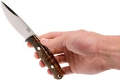 Bark River North Country EDC CPM 154, Gold & Black Elder Burl -Tienda De Cuchillos BRK02 054BRKGEB 06 bark river brk02 054brkgeb 06