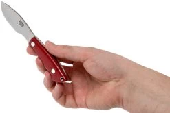 Bark River Mini Canadian CPM 3V Red Linen Micarta Cuchillo Fijo -Tienda De Cuchillos BRK03 121RLM 05 bark river knives