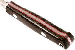 Bark River Mini Bushcrafter CPM 3V, Green Canvas Micarta, Red Liner -Tienda De Cuchillos BRK06 022GNC RL 04 bark river brk06 022gnc rl 04