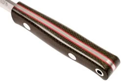 Bark River Mini Bushcrafter CPM 3V, Green Canvas Micarta, Red Liner -Tienda De Cuchillos BRK06 022GNC RL 05 bark river brk06 022gnc rl 05