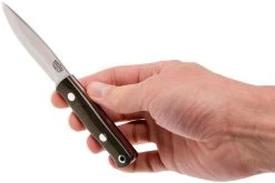 Bark River Mini Bushcrafter CPM 3V, Green Canvas Micarta, Red Liner -Tienda De Cuchillos BRK06 022GNC RL 06 bark river brk06 022gnc rl 06