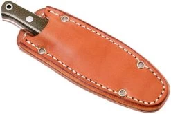 Bark River Mini Bushcrafter CPM 3V, Green Canvas Micarta, Red Liner -Tienda De Cuchillos BRK06 022GNC RL 07 bark river brk06 022gnc rl 07