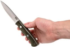 Bark River Aurora CPM Cru-Wear, Green Canvas Micarta, Cuchillo Bushcraft -Tienda De Cuchillos BRK06 163GNC 06 bark river brk06 163gnc 06