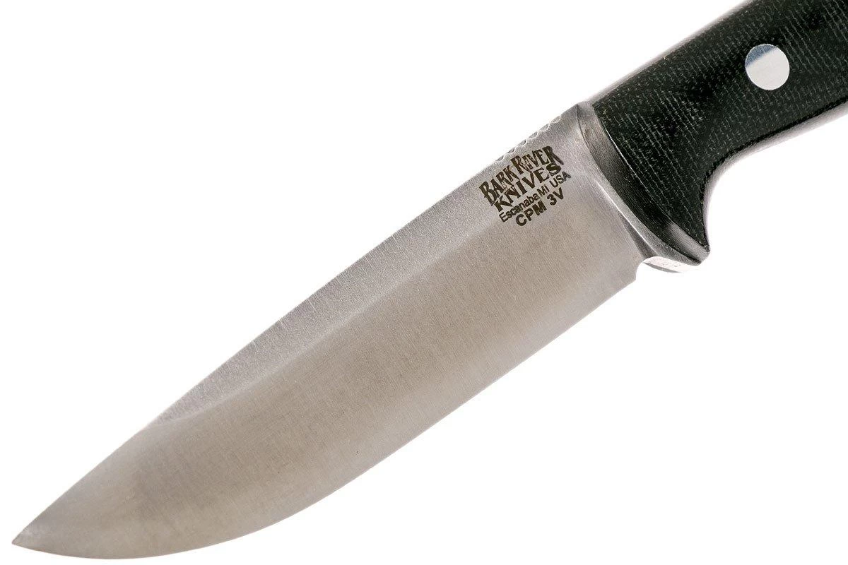 Bark River Gunny Hunter CPM 3V, Black Canvas Micarta, Jimped 3 Bark River Gunny Hunter CPM 3V, Black Canvas Micarta, Jimped - Imagen 3