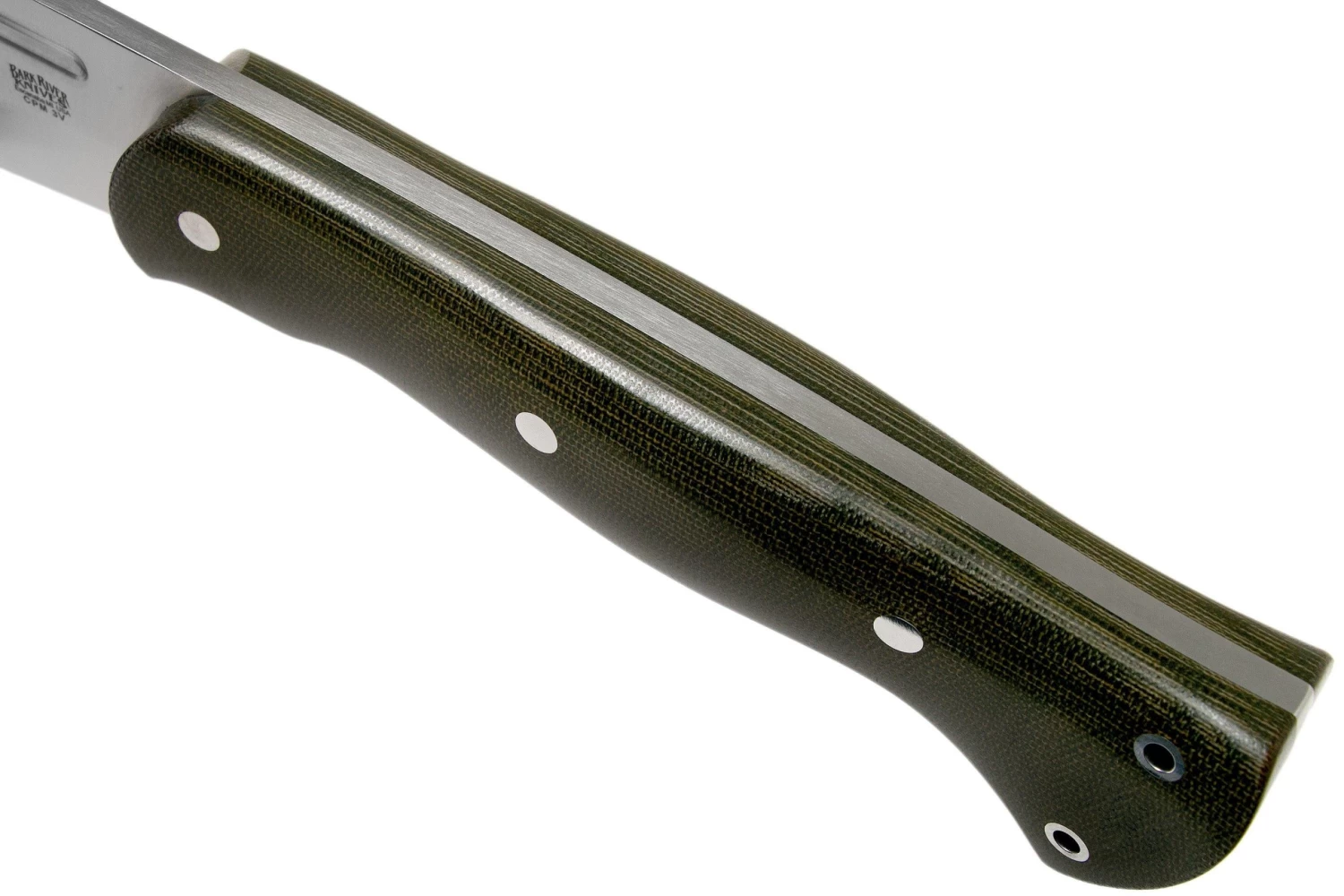 Bark River JX5 Vengeful 1 CPM 3V Green Canvas Micarta Machete 5 Bark River JX5 Vengeful 1 CPM 3V Green Canvas Micarta Machete - Imagen 5