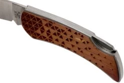 Case X Woodchuck Executive Lockback Brushed Stainless, Triangles, 64321, M1300L SS Navaja -Tienda De Cuchillos CE64321 06 case knives