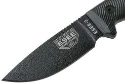 ESEE Model 3 Black Blade 3D Black G10 Cuchillo De Supervivencia 3PMB-001 Funda Negra + Clip Para Cinturón -Tienda De Cuchillos EE 3PMB 001 03 esee knives