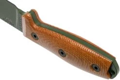 ESEE Model 4 OD Green Blade 3D Natural Canvas Micarta Cuchillo De Supervivencia 4POD-011 Funda Negra + Clip Para Cinturón -Tienda De Cuchillos EE 4POD 011 04 esee knives