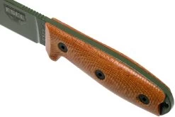 ESEE Model 4 OD Green Blade 3D Natural Canvas Micarta Cuchillo De Supervivencia 4POD-011 Funda Negra + Clip Para Cinturón -Tienda De Cuchillos EE 4POD 011 05 esee knives