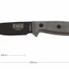 ESEE Model 3 Black Blade, Grey Handle 3P-MB-B Con Funda + Clip Y MOLLE-back