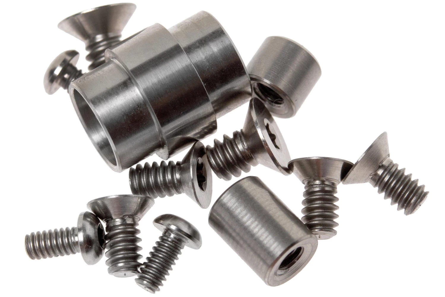 Flytanium Spyderco Paramilitary 2 Titanium Hardware Kit, Plata 1 Flytanium Spyderco Paramilitary 2 Titanium Hardware Kit, Plata