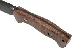 Rick Hinderer Ranch Harpoon Spanto Black DLC Natural Micarta Cuchillo De Supervivencia -Tienda De Cuchillos HRK TRH SPSWBK NM 05 rick hinderer knives