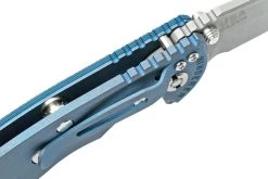 Rick Hinderer XM-18 3.5" Spanto S45VN Stonewash, Battle Blue, Blue Black G10, CPM S45VN Navaja -Tienda De Cuchillos HRK XM1835S45 BBBB 07 rickhinderer