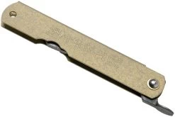 Higonokami Navaja 7,3 Cm HIGOC1B, Blue Paper Steel, Bronze Finished Steel 11 Higonokami Navaja 7,3 Cm HIGOC1B, Blue Paper Steel, Bronze Finished Steel -Tienda De Cuchillos KT HIGOC1B 04 higonokami