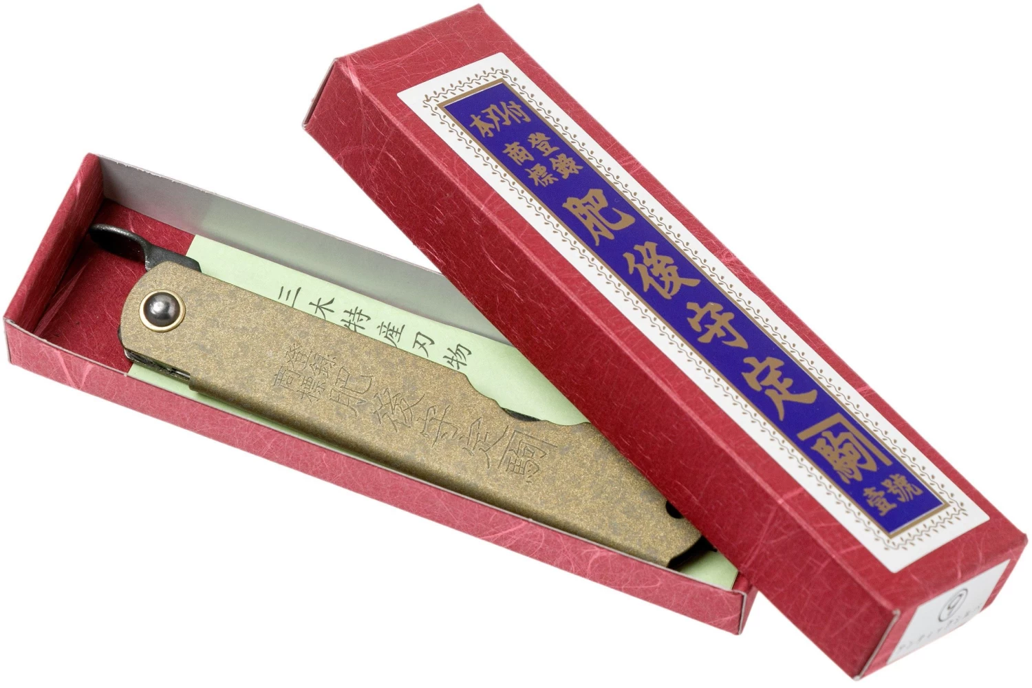 Higonokami Navaja 7,3 Cm HIGOC1B, Blue Paper Steel, Bronze Finished Steel 8 Higonokami Navaja 7,3 Cm HIGOC1B, Blue Paper Steel, Bronze Finished Steel - Imagen 8