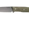 LionSteel B35 CVG Green Canvas Micarta Cuchillo Bushcraft