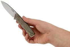 LionSteel B35 CVG Green Canvas Micarta Cuchillo Bushcraft -Tienda De Cuchillos LI B35 CVG 06 lionsteel
