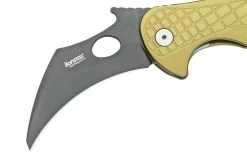 LionSteel L.E.One LE1-A-GB MagnaCut, Black, Green Aluminium, Navaja Karambit -Tienda De Cuchillos LI LE1 A GB 03 lionsteel