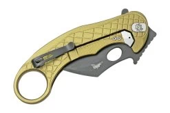 LionSteel L.E.One LE1-A-GB MagnaCut, Black, Green Aluminium, Navaja Karambit -Tienda De Cuchillos LI LE1 A GB 05 lionsteel