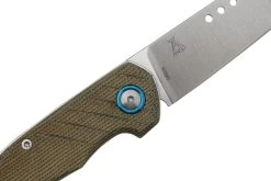 MKM Root RT-GC Satin Green Canvas Micarta Navaja, Diseño Jens Anso -Tienda De Cuchillos MMK RT GC 05 mkm