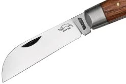 Otter Anchor Knife 174 Small Carbon, Sapeli, Brass Anchor, Navaja -Tienda De Cuchillos OR174 03 otter