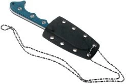 QSP Knife Neckmuk QS125-D Blue Micarta Cuchillo De Cuello -Tienda De Cuchillos QS125 D 05 qsp