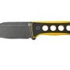 QSP Knife Canary QS141-A2 Blackwashed, Black Yellow G10, Cuchillo De Cuello
