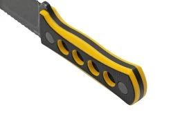 QSP Knife Canary QS141-A2 Blackwashed, Black Yellow G10, Cuchillo De Cuello -Tienda De Cuchillos QS141 A2 04 qsp