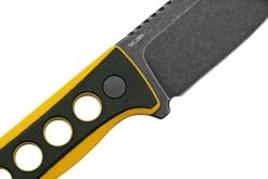 QSP Knife Canary QS141-A2 Blackwashed, Black Yellow G10, Cuchillo De Cuello -Tienda De Cuchillos QS141 A2 05 qsp