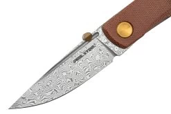 Real Steel Luna Boost Premium, Damascus, Brown Micarta Knivesandtools Exclusive Navaja -Tienda De Cuchillos RL7078 03 realsteel