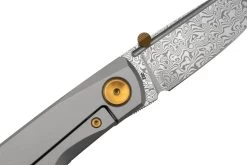 Real Steel Luna Boost Premium, Damascus, Brown Micarta Knivesandtools Exclusive Navaja -Tienda De Cuchillos RL7078 05 realsteel