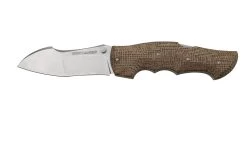 Viper Rhino 1, V5903IM, Stonewash Elmax, Brown Burlap Micarta Navaja, Diseño Fabrizio Silvestrelli