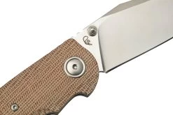 Viper Turn V5988CN Natural Canvas Micarta Navaja, Fabrizio Silvestrelli Design -Tienda De Cuchillos VPV5988CN 05 viper