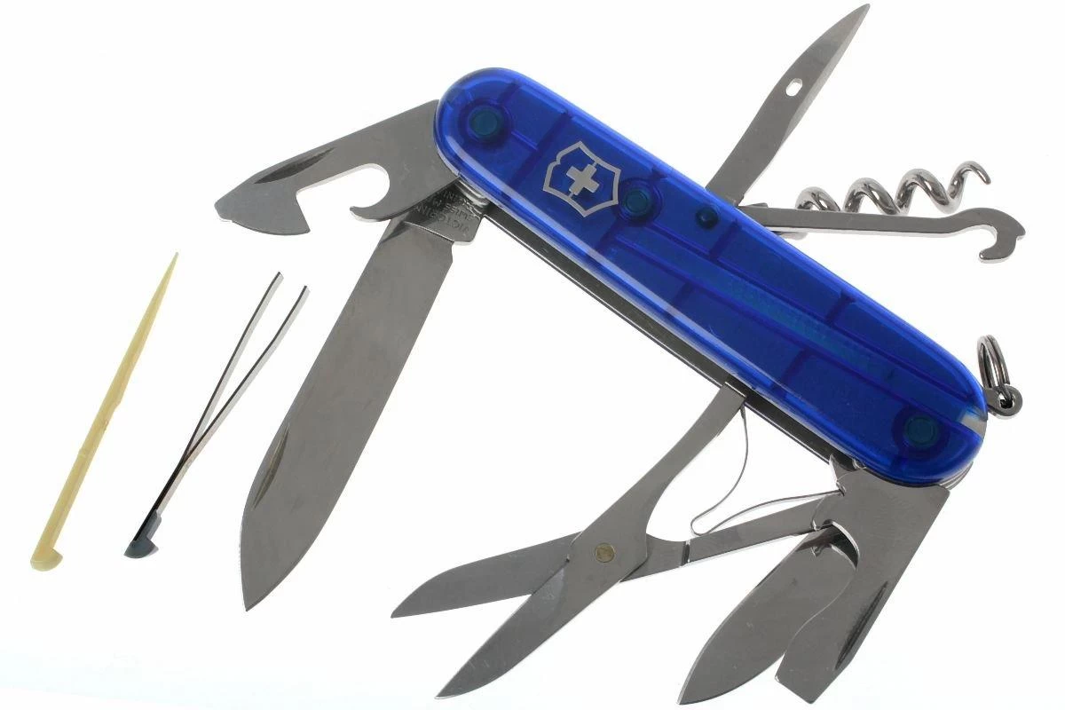 Victorinox Climber Azul Transparente 1.3703.T2 Navaja Suiza 1 Victorinox Climber Azul Transparente 1.3703.T2 Navaja Suiza