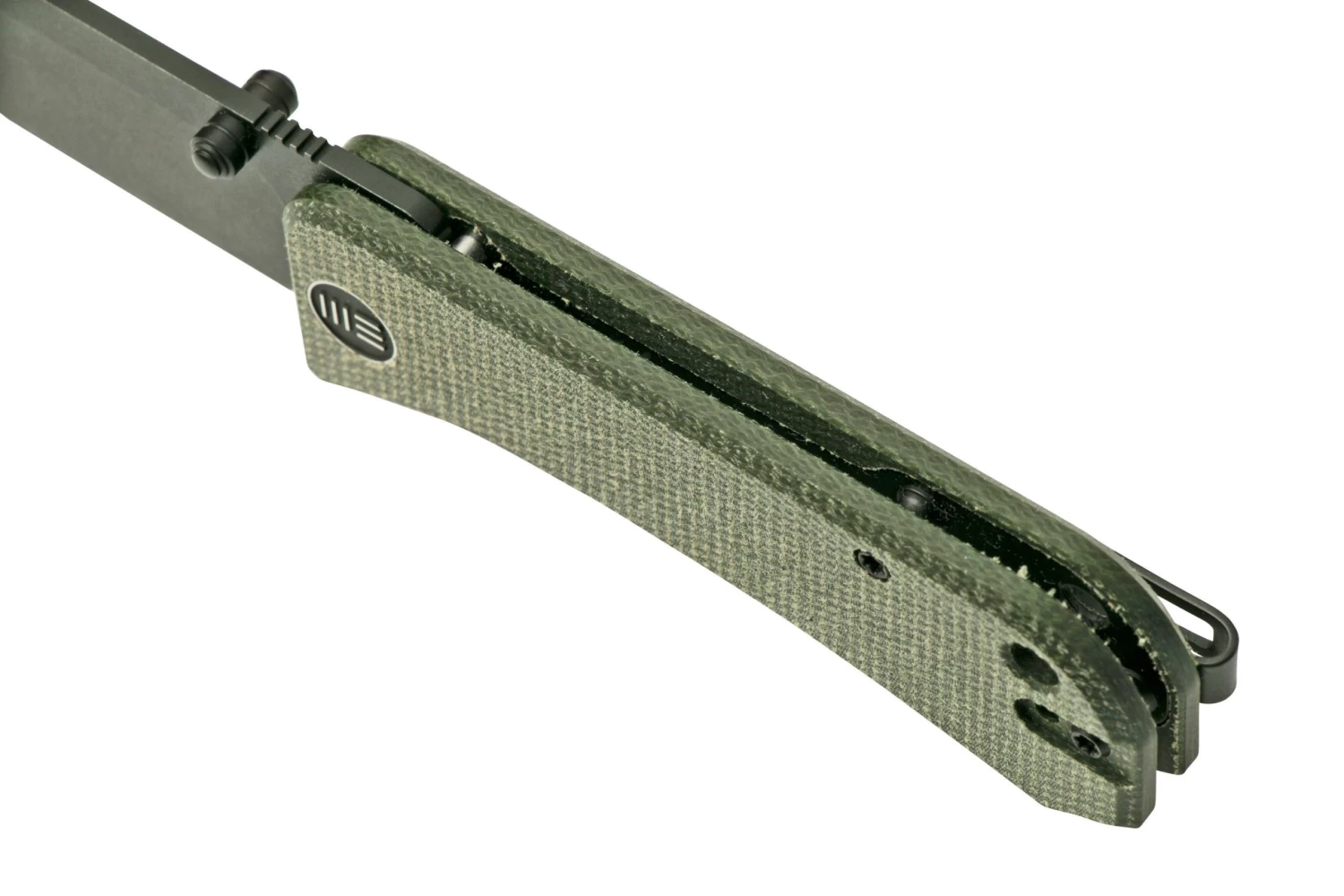 WE Knife Banter 2004J Dark Green Micarta, Black Navaja, Ben Petersen Design 7 WE Knife Banter 2004J Dark Green Micarta, Black Navaja, Ben Petersen Design - Imagen 7