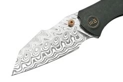 WE Knife High-Fin, WE22005-DS1, Black Titanium, Hakkapella Damasteel Navaja -Tienda De Cuchillos WKWE22005 DS1 03 weknife